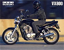 Suzuki VX800 sales brochure, '91